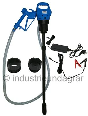 ML AdBlue Pumpe für Fass Ad Blue Fasspumpe mit Zapfpistole 2Adapter Set 230V 12V