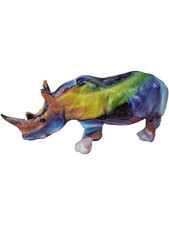 KARE DESIGN® Dekofigur Nashorn Afrika Polyresin Skulptur Tierfigur 17 cm