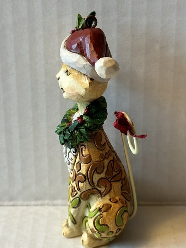 JIM SHORE Heartwood Creek ARTIGLI DI BABBO NATALE figura gatto ornamento da appendere scultura - Foto 2 di 7