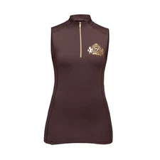 Shires Aubrion Team Sleeveless Womens Base Layer - Umber | Quick Dry, UPF50