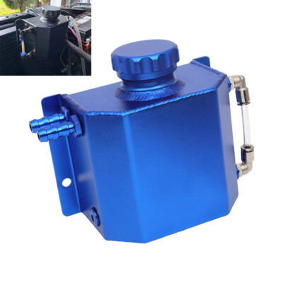 #ad Universal 1L Radiator Coolant Overflow Bottle Recovery Water Tank Reservoir BLU $23.00