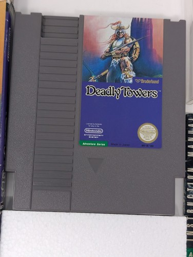 Deadly Towers (Nintendo Entertainment System, 1987) - CIB Complete - Picture 8 of 9