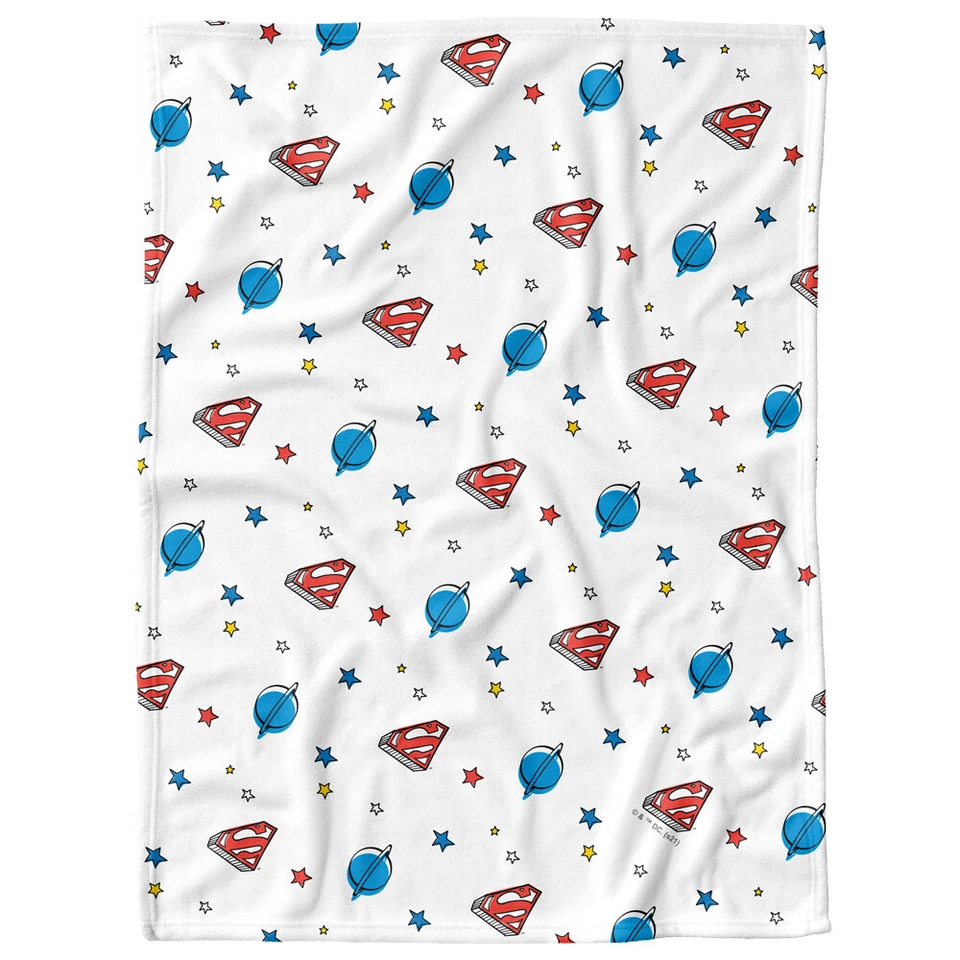 Manta de bebé Superman polar, 30"x40", patrón espacial Foto 4 de 4
