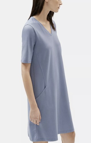 Organic Cotton Jersey V-Neck Dress 