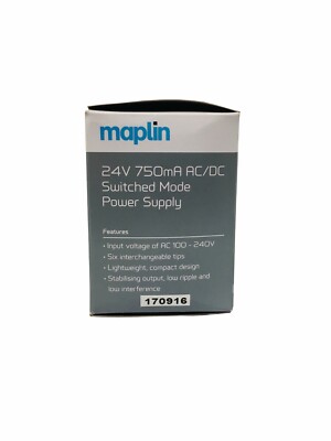 Maplin Alimentatore DC 5V 2250mA Con 6 Connettori – Adattatore AC/DC Certificato