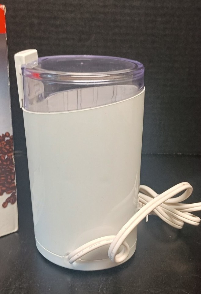 KRUPS FAST TOUCH COFFEE BEAN SPICE MILL GRINDER WHITE With Box eBay