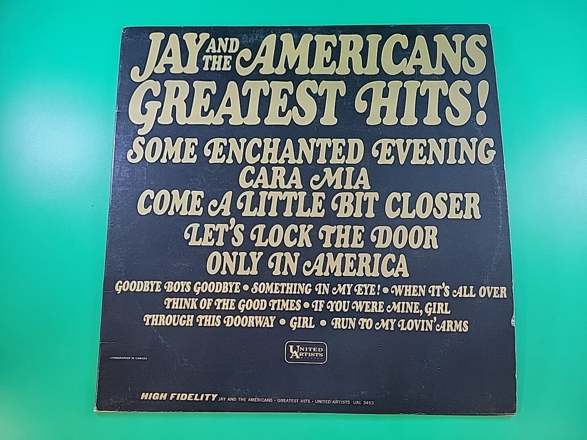 JAY and THE AMERICANS Greatest Hits LP United Artists UAL 3453