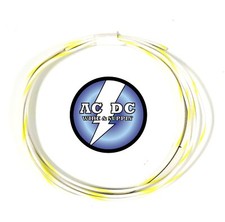 AUTOMOTIVE WIRE 22 AWG HIGH TEMP TXL WIRE WHITE WITH YELLOW STRIPE 25 FT COIL