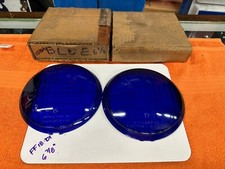 Nos Nib Pair Vintage Kd864 Blue Kd Lamp Light Glass Lens Truck Bus Van Old K-d