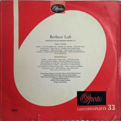 Paul Lincke - Walter Kollo - Berliner Luft LP #G2049595
