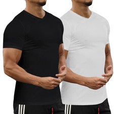 Men Sports Top Quick Dry Breathable Compression Shirt Base Layer Top Gym Workout