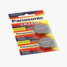 2 x Fresh New Panasonic CR2450 CR 2450 3v LITHIUM Coin Cell Battery Exp. 2033