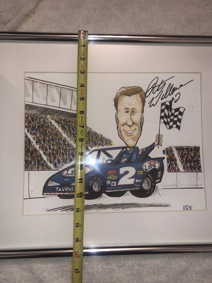 RUSTY WALLACE AUTOGRAPHED 16 X 20 PICTURE - Image 4 of 4