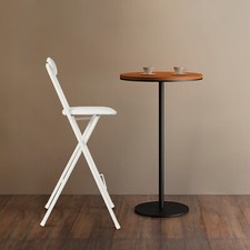 White 27.56" Height Folding Chair Folding Seat Office Home Event Wedding Party