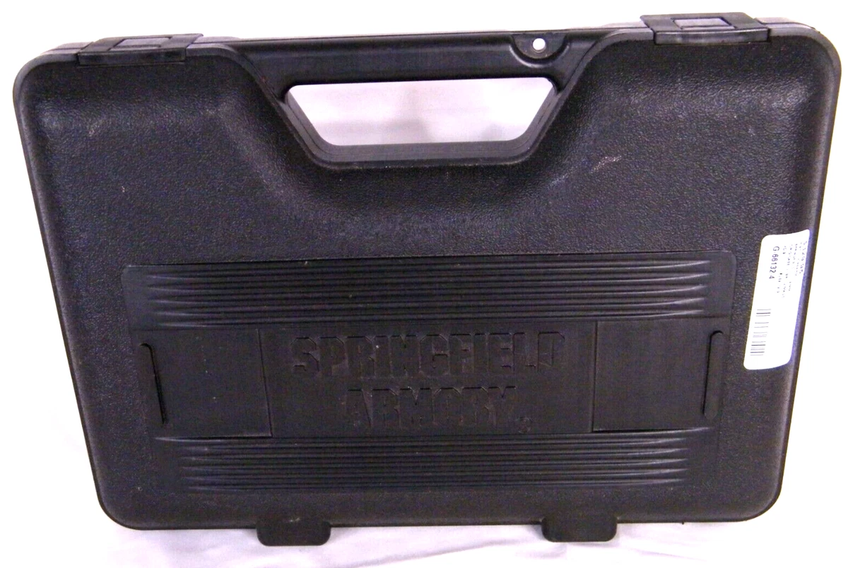 Springfield Armory XDM 45 Pistol Hard Case - Black Plastic With Custom Foam Insert, Official Factory Case