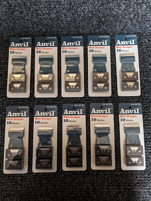 Anvil Mini Scraper 1004 682 335 With 10 Blades - Lot Of 10
