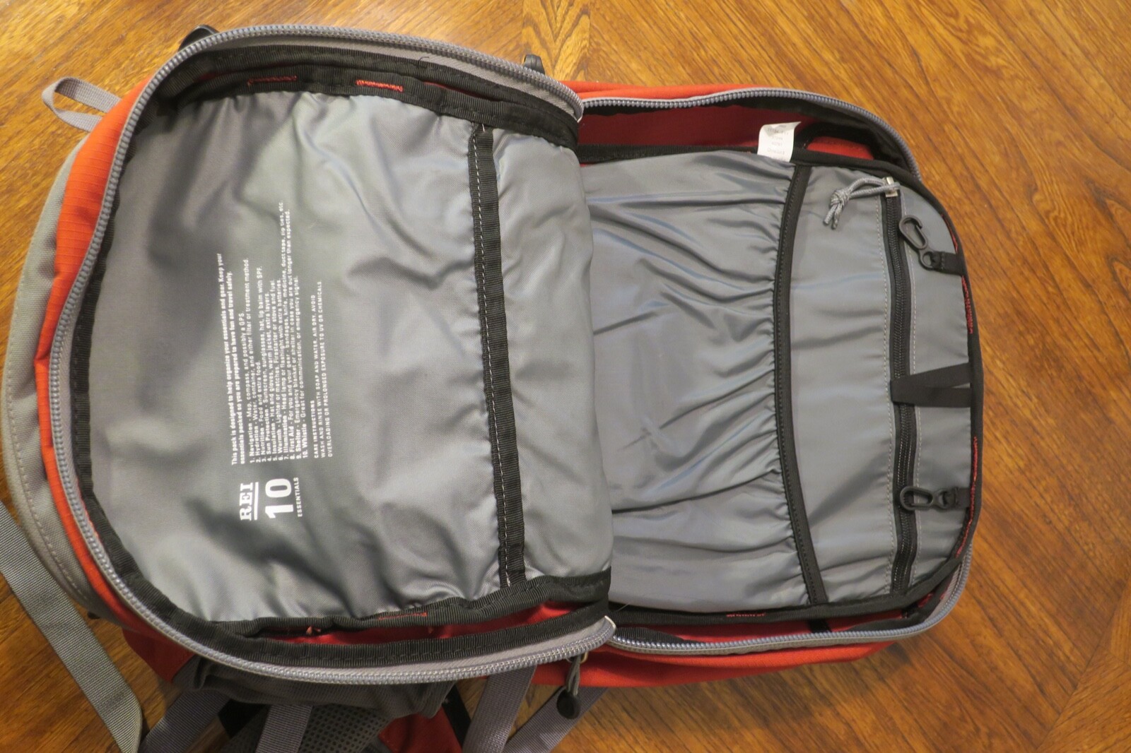 REI Traverse 30 Daypack Hiking Backpack Outdoor Orange Gray eBay