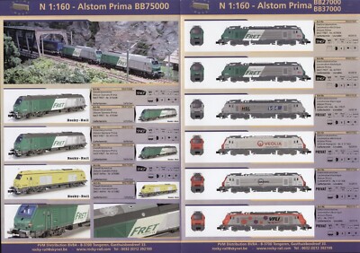 2014 ROCKY RAIL N 1:160 Alstom Prima BB27000 BB75000 D F aa catalogue