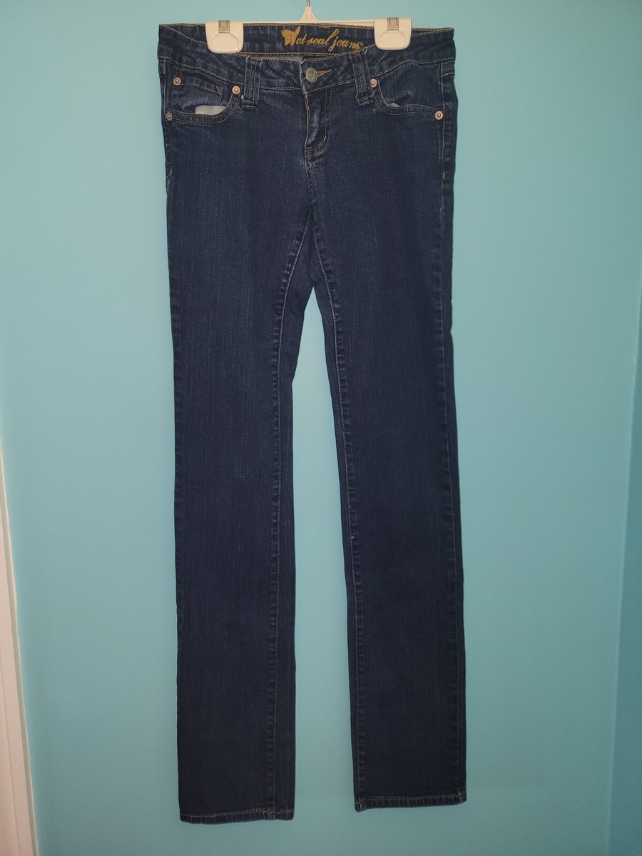 Wet Seal Jeggings Wet Seal Dark Wash Straight Leg Jeans Long