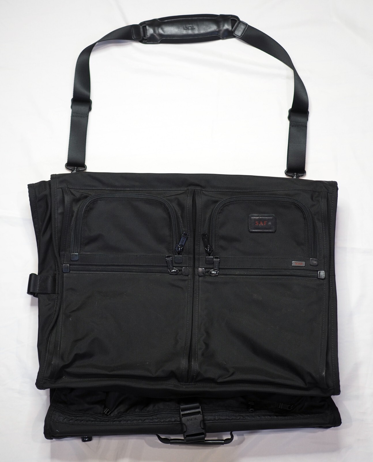 TUMI Garment Bag Black Ballistic Nylon Suit Travel Luggage CarryOn