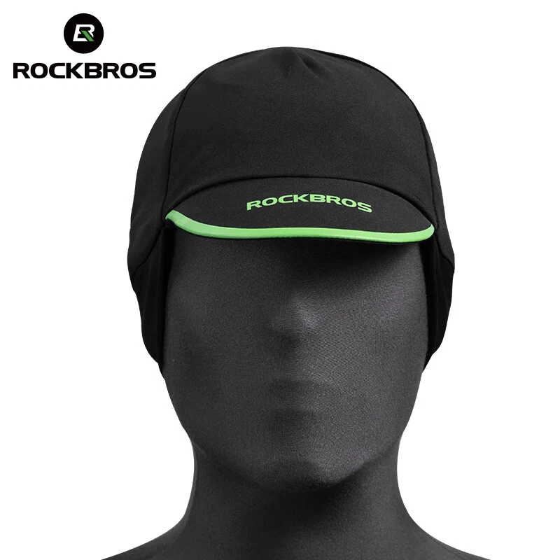 Thermal Peaked Cap Visor Beanie Hat with Ear Covers for Running Cycling Skiing - Image 2 of 4