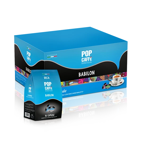 POP CAFFÈ 192 Capsule POP CAFFE' BABILON Decaffeinato Dek Deca compatibili BIALETTI NO 200
