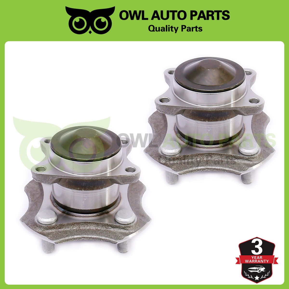 Pair Of Rear Wheel Bearing Hubs For 2000-2005 Toyota Echo - Left