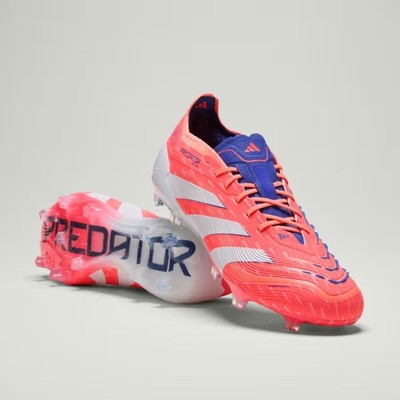 Adidas Predator Elite FG Soccer Cleats “Coral Blaze Pack” (JI1083) Mens 8.5 NEW Mens Size 8.5 Adidas Predator Elite FG Soccer Cleats Coral  main image 3
