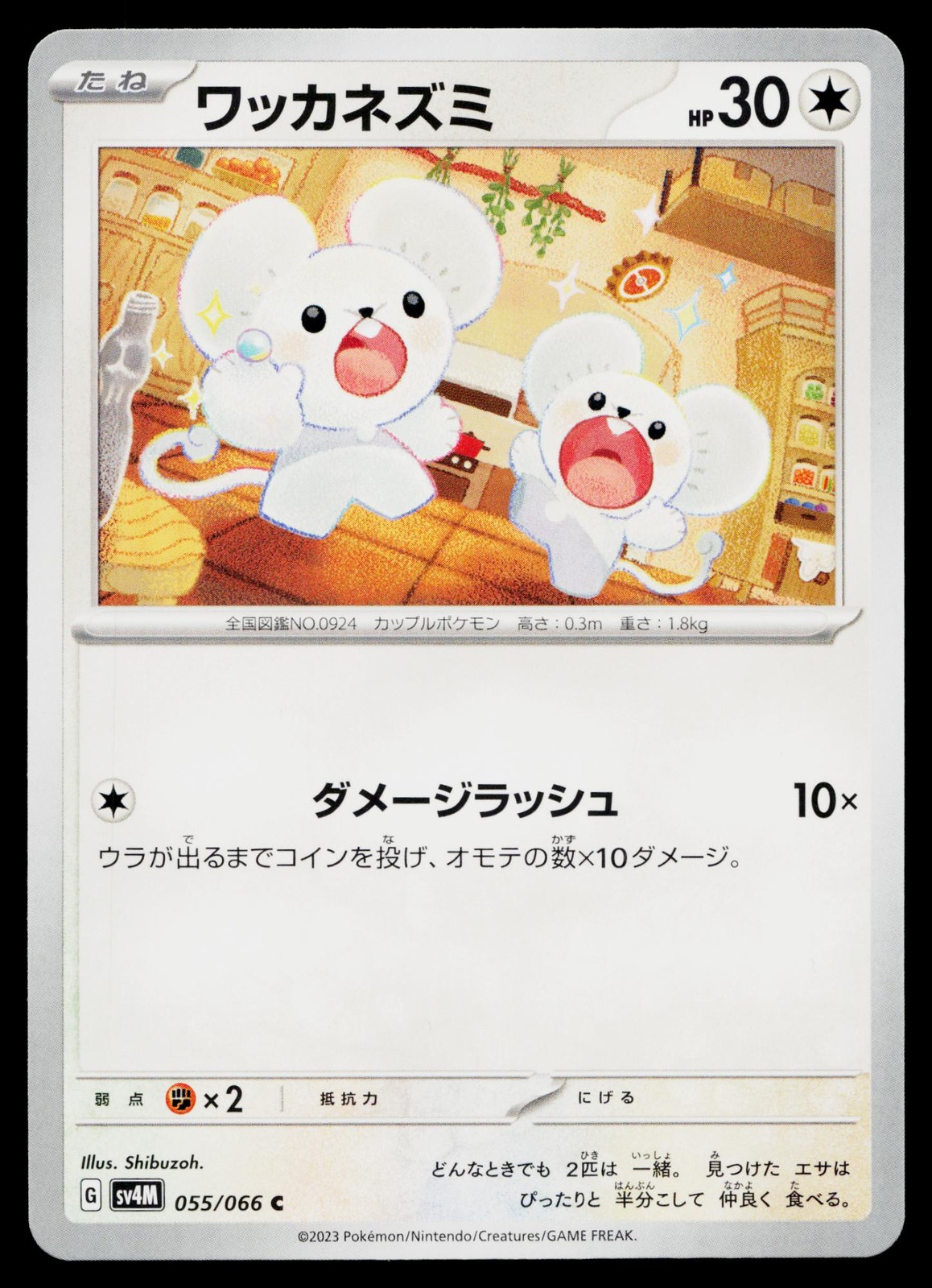 Tandemaus 055/066 Common Future Flash Pokemon Japanese Lightly Played