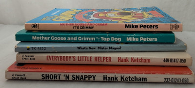 newspaper comic book lot (5) Mother Goose and Grimm; Dennis the Menace; Mr Magoo