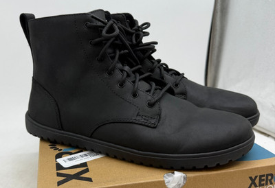 Xero Shoes Denver II Ankle Boots Men's Black Leather Lace-Up Comfort - 11