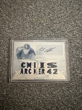 2013 Topps Triple Threads Chris Archer Patch Auto 1/1 White Whale TTAR-CA1