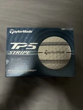 TaylorMade TP5 Stripe Golf Balls White - 1 Dozen - 2024