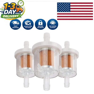 #ad #ad 40 Micron Inline Fuel Filter for Brigs amp; Stratton Engines Pack of 3 $12.99