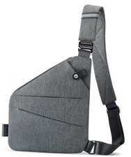 Anti Theft Crossbody Bag, Shoulder Bag Anti-theft Design for Travel, Grey