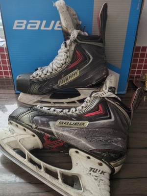 Bauer APX2 Eishockey Schlittschuhe Größe 7,5 UK EU 42,5 FIT D gebrauchter Zustand