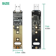 Aluminum M.2 NVME SSD to USB 3.1 Adapter for PCIe NVMe based M Key B M Key SSD M