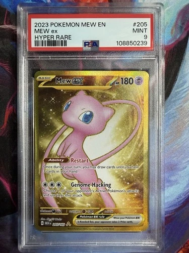 Mew ex 205/165 Sv: Scarlet & Violet 151 Hyper Rare PSA 9