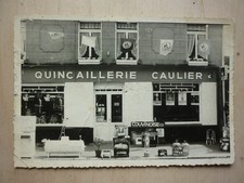 ancienne photo Steenvoorde façade magasin quincaillerie Caulier