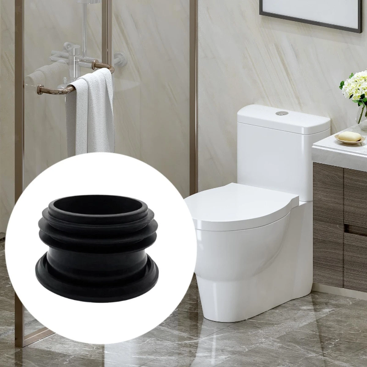 Set di 4 O-ring in gomma per tappo di scarico del lavandino del bagno - Rondelle di tenuta di ricambio | Leroy Merlin