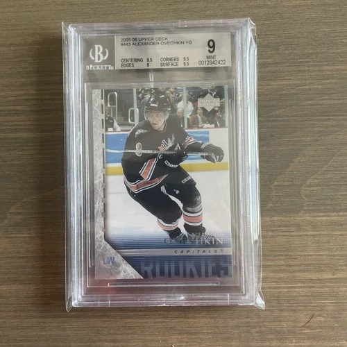 2005 UPPER DECK #443 ALEXANDER OVECHKIN YOUNG GUNS ROOKIE RC MINT BGS 9