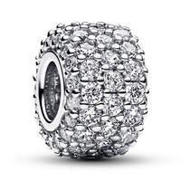 Funkelndes Dreireihiges Pavé Pandora Charm 792820C01