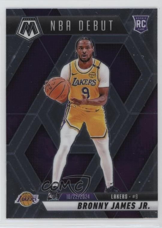 2024-25 Panini Mosaic NBA Debut Bronny James Jr #262 Rookie RC