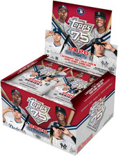 2026  Baseball Series 1 Jumbo Hobby Box - 75Th Anniversary - 1 Autograph and 1 R