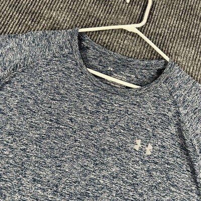 Under Armour Shirt Mens 2XL XXL Blue Short Sleeve Tech Tee Casual Active Gym