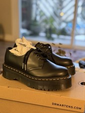 Dr. Martens 1461 Quad Black Polished Leather Oxford Shoes Women's US 9Men's US 8