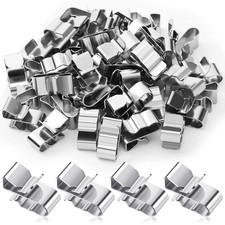 Zhengmy 50 Pcs Trailer Frame Wire Clips Stainless Steel Metal Cable Clips...