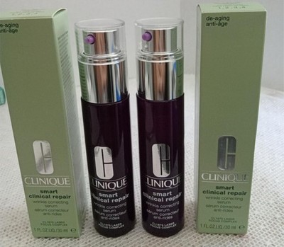 2x Clinique Smart Clinical Repair Wrinkle Correcting Serum 1 oz /30ml New in Box