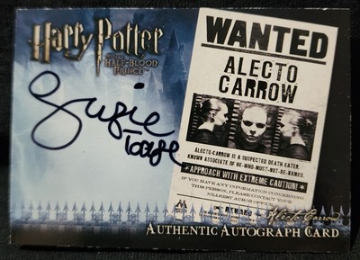 2009 Harry Potter & The Half Blood Prince Autograph Suzanne Toase Alecto Carrow
