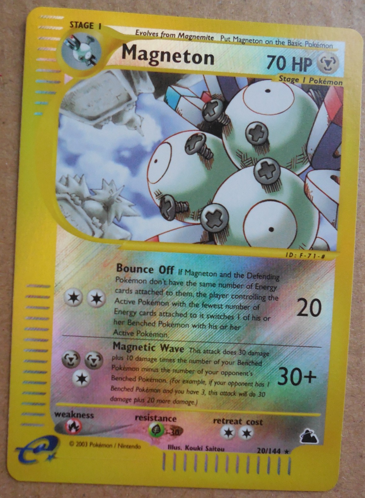 Magneton 20/144 Rare Reverse-Holo Skyridge Set NM